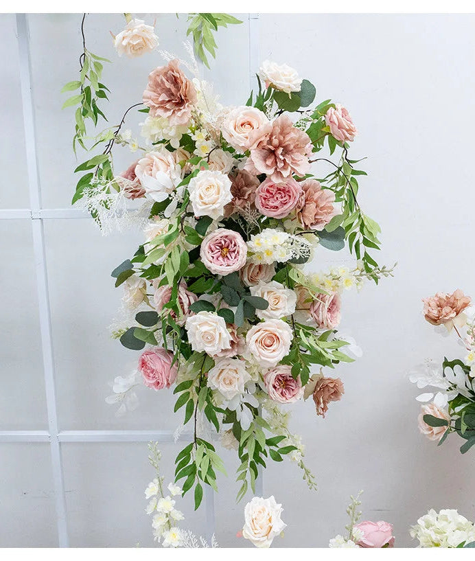 Romantic Blush Garden Wedding Floral Arrangements