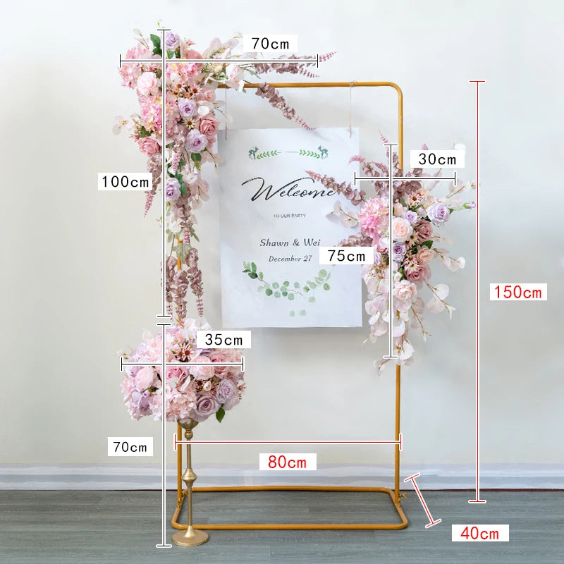 Pink Purple Flower Arrangement Pieces