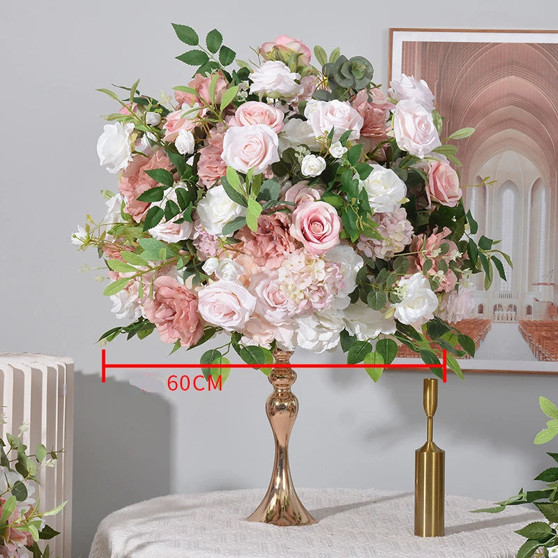 Deep Pink and White Floral Wedding Centerpiece Set