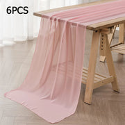 Soft Chiffon Table Runner Elegant Party Decor