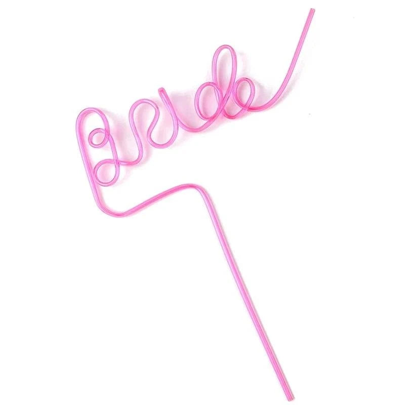 Bride To Be Straw Wedding Bridal Shower Decoration Favors Bachelorette