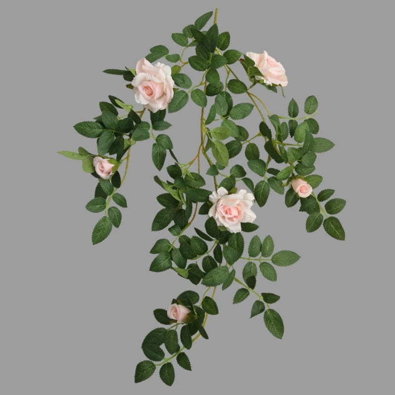 Artificial Cascading Rose & Greenery Garland