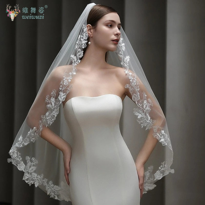 Vintage French Lace Bridal Veil