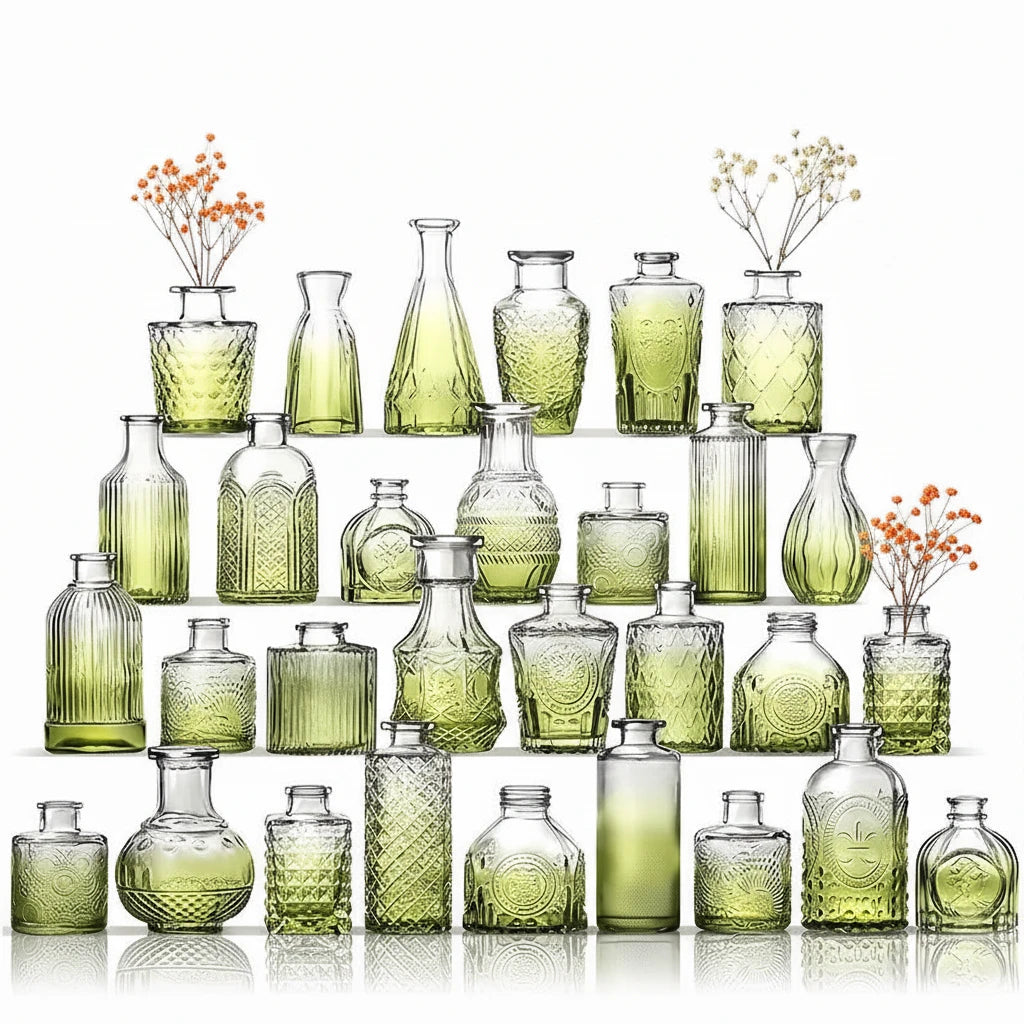 Modern Mini Glass Vase Home Table Decoration