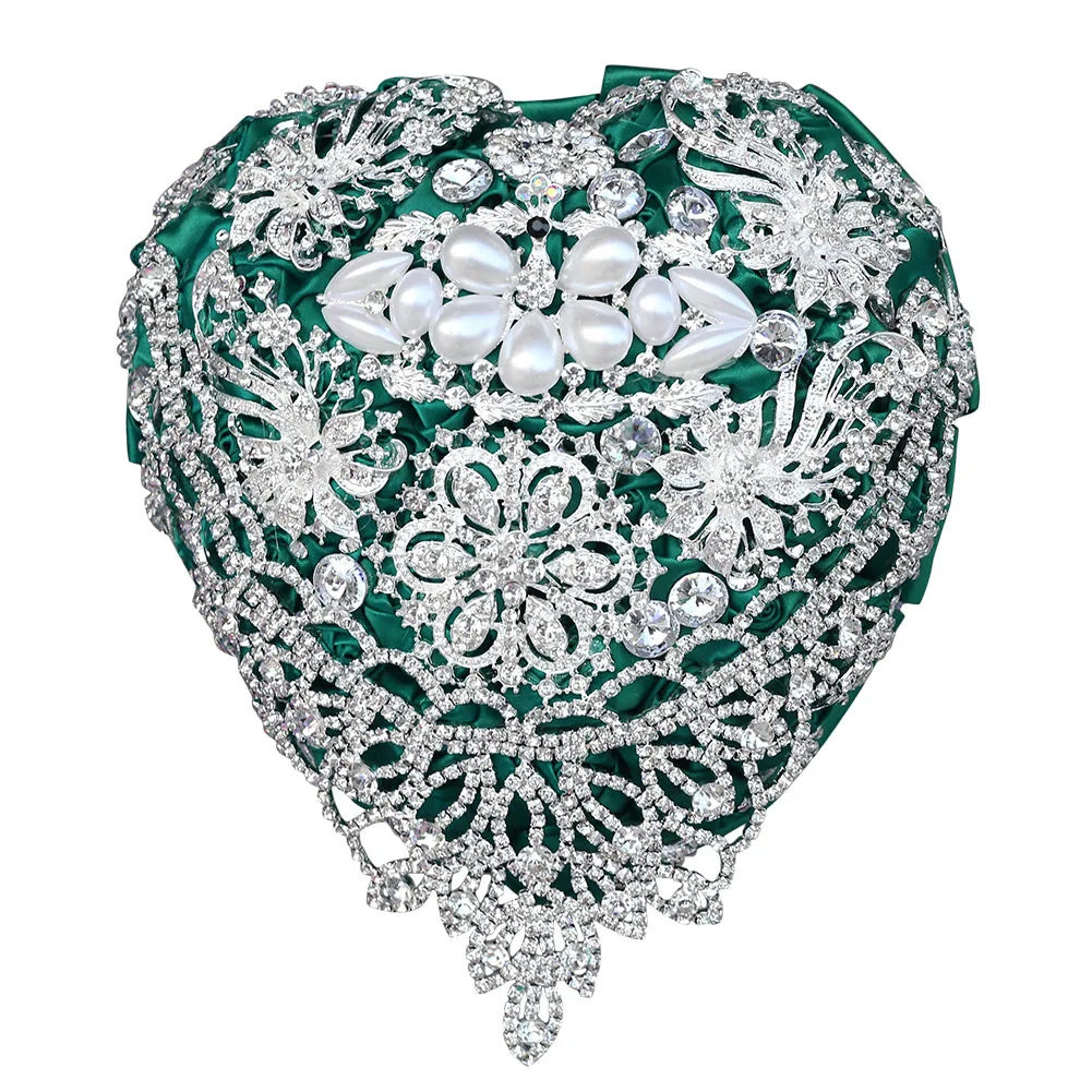 Heart Shape Brooch Bridal Bouquet