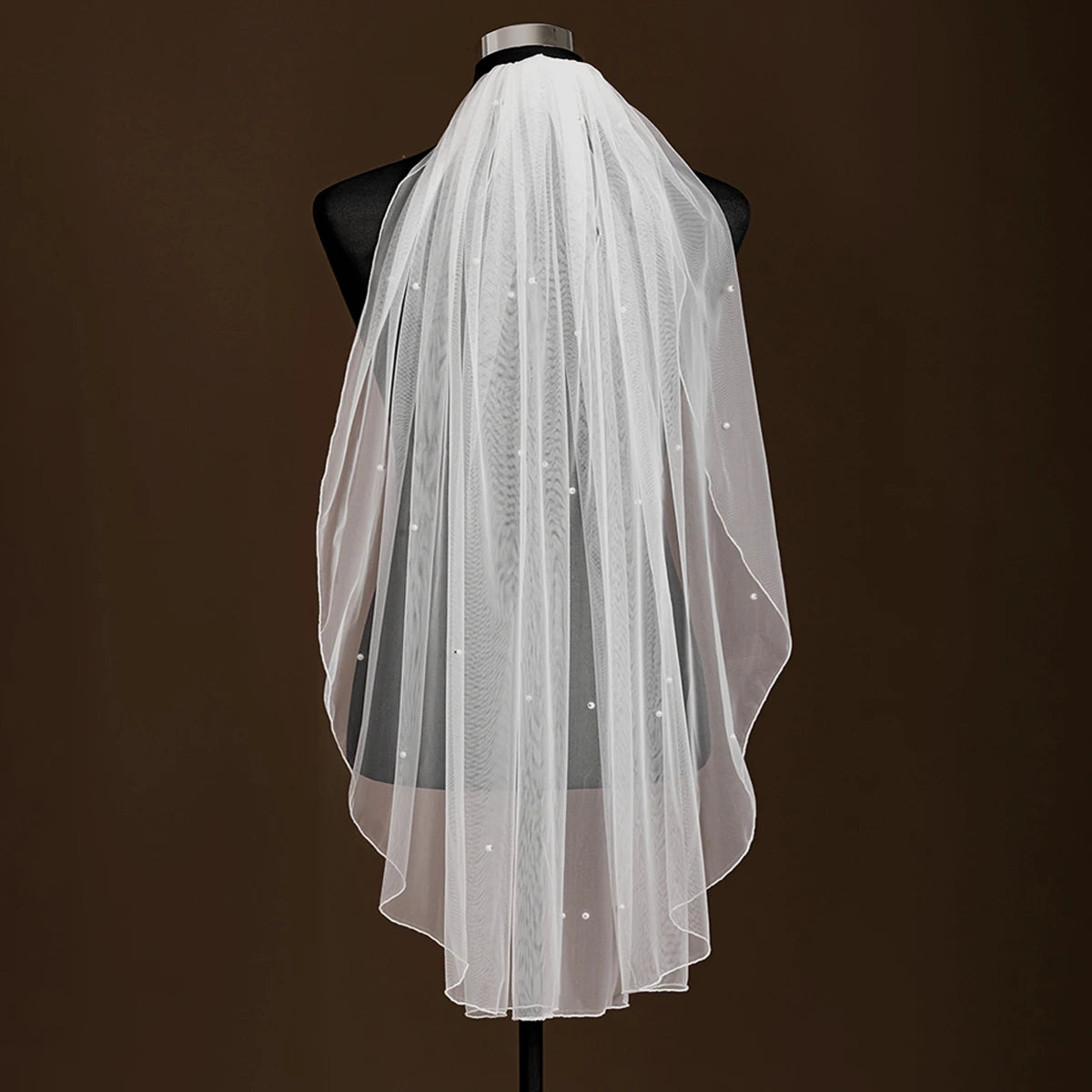 Pearl Short Bridal Veil