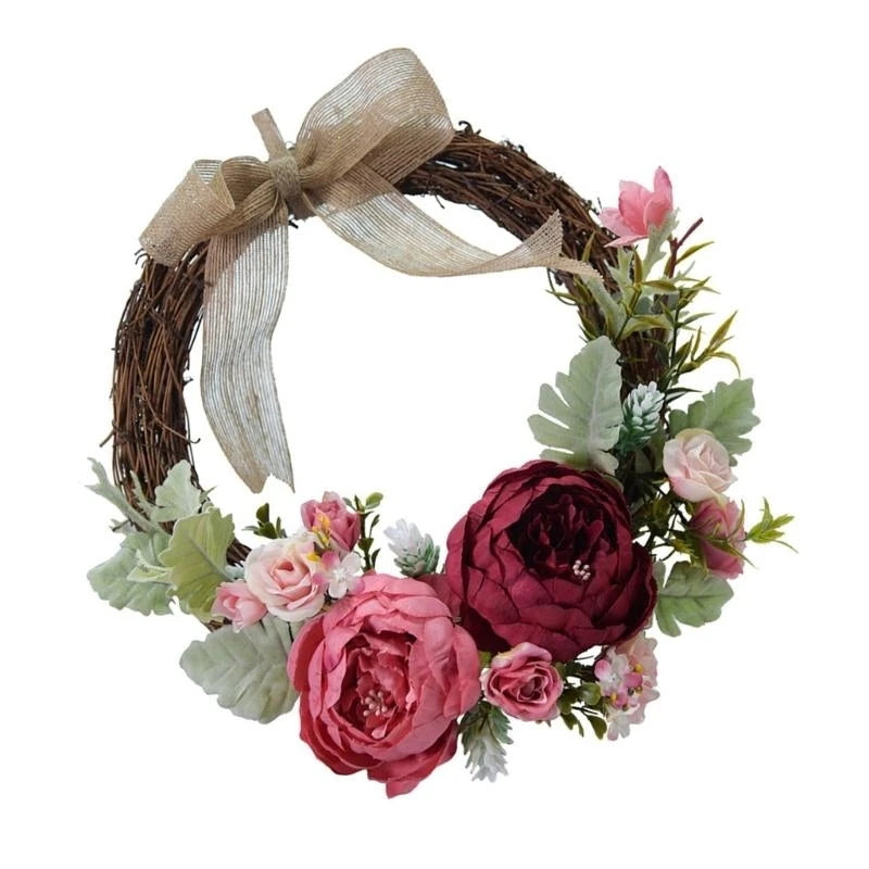 Spring Floral Vine Door Wreath