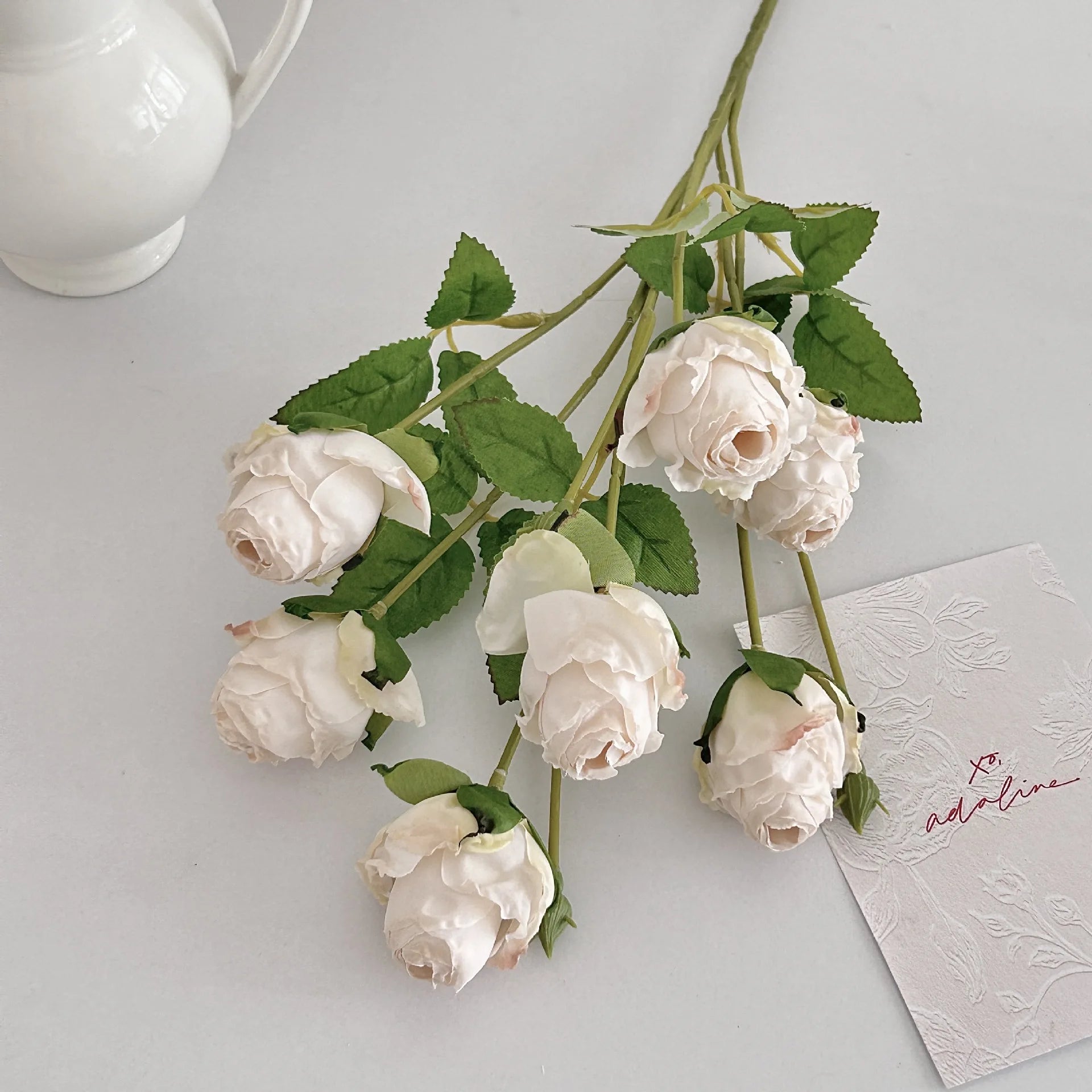 Vintage Silk Rose Wedding Bouquet