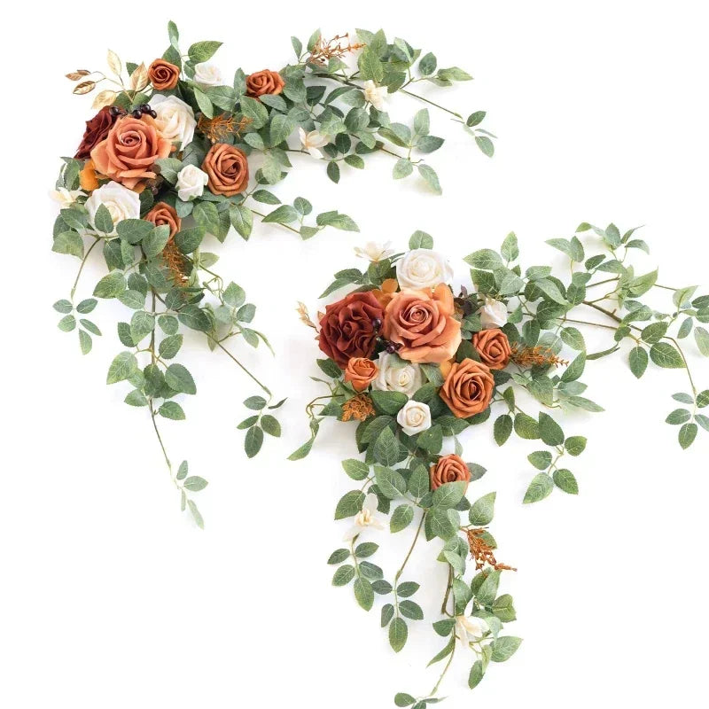Elegant Rose Flower Decor Wedding Table Accent