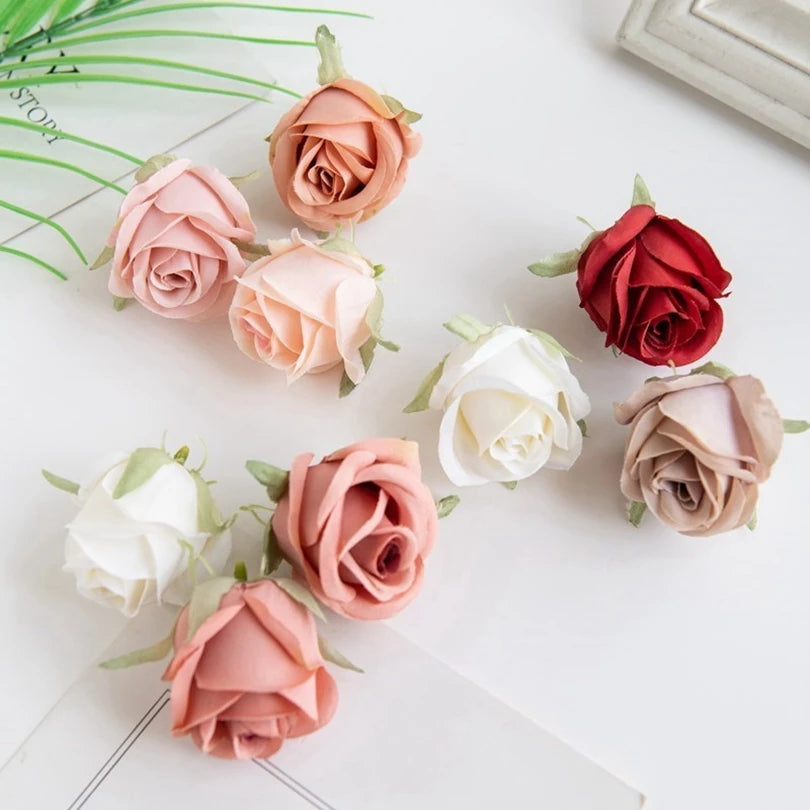 Silk Pearl Rose Wedding Flowers