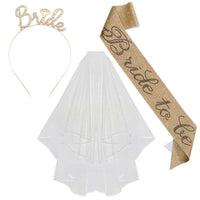 3pcs Wedding Engagement Party Bridal Shower Decorations Supplies Bride