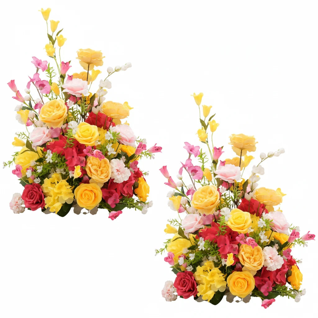 Lush Silk Floral Centerpiece Arrangement