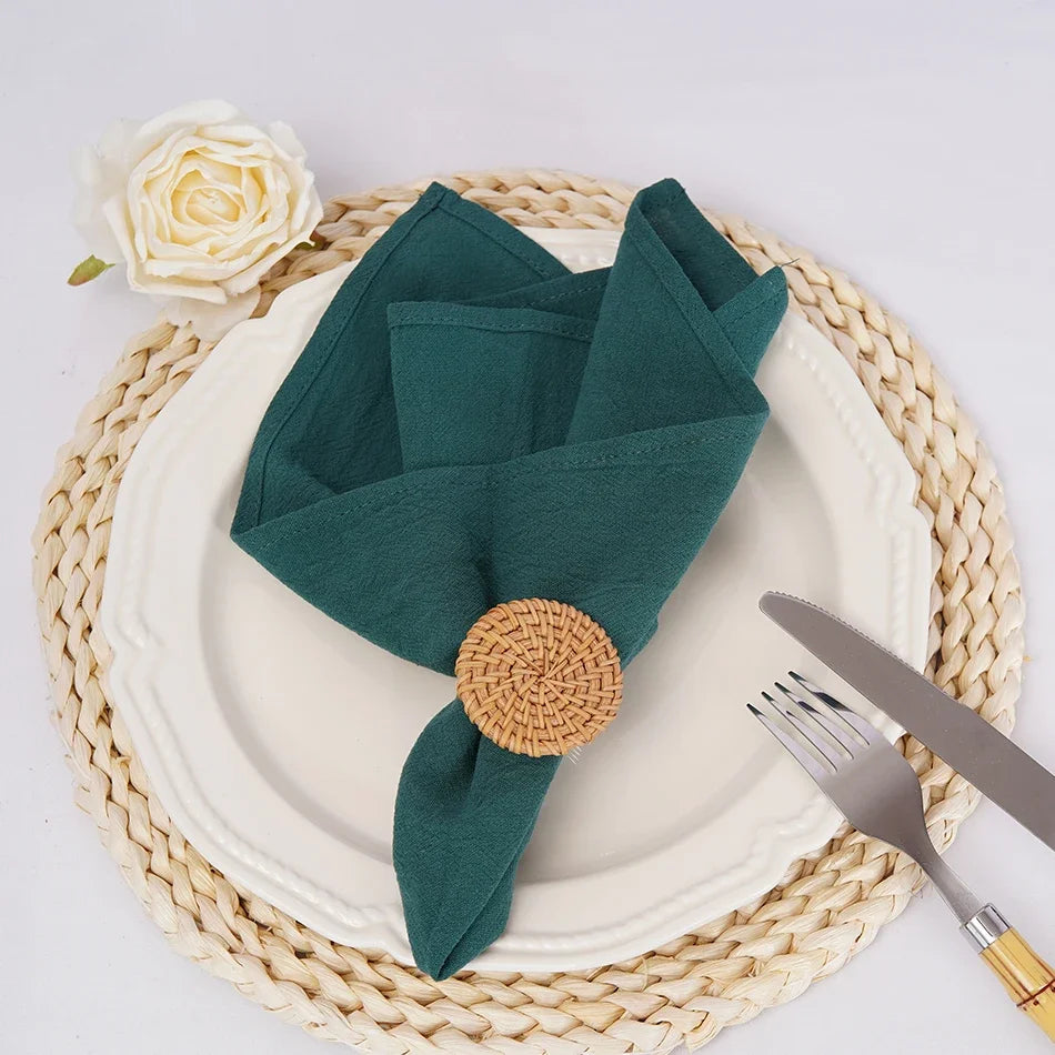 Elegant Cotton Table Napkins for Dining Setup
