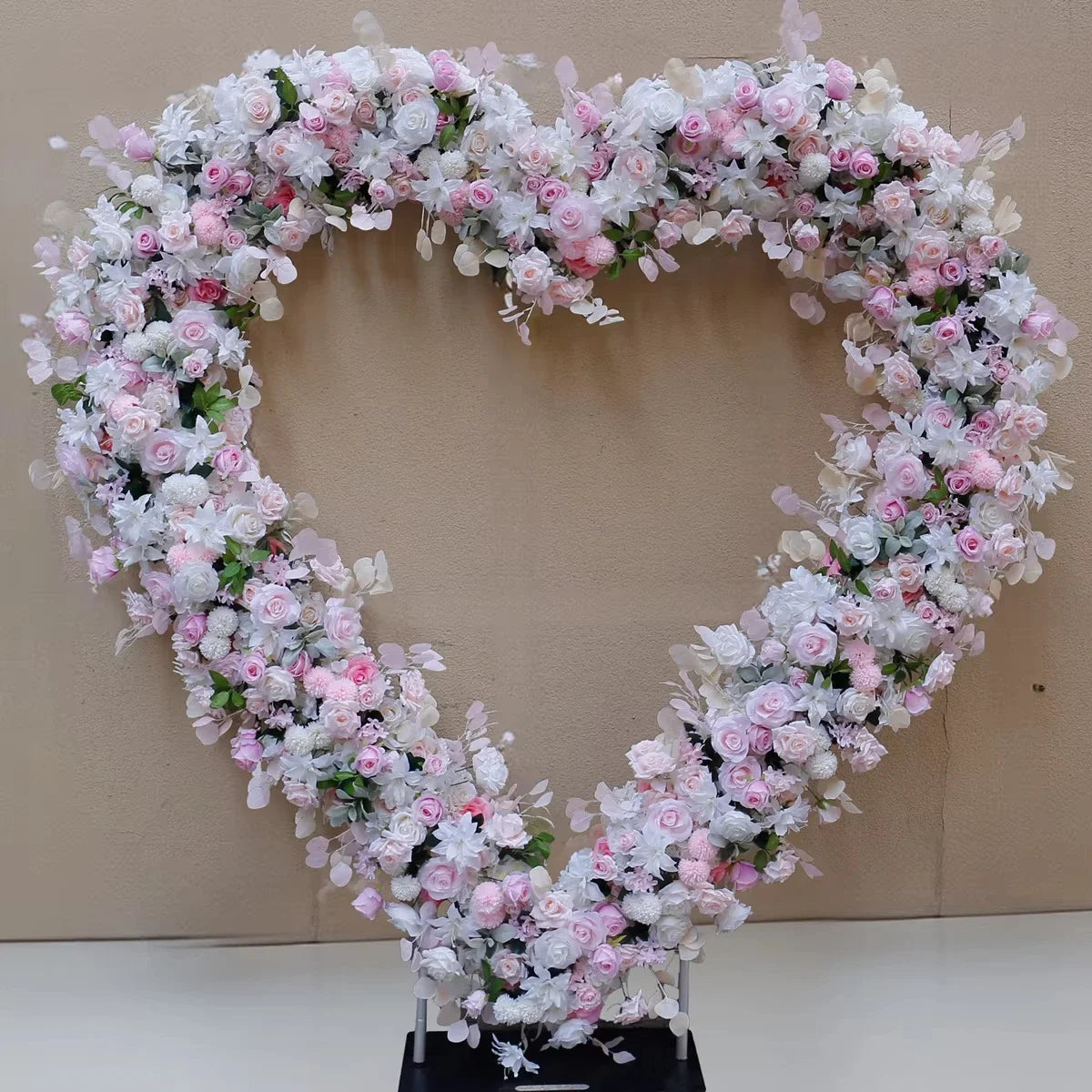 Heart Shaped Premium Rose Flower Arch Backdrop
