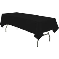 Plastic Table Cloth 54" x 72", Disposable Tablecloths Rectangle Table Cover, Plastic Table Cloths for Parties
