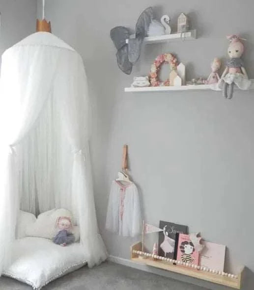 Mosquito Net Hanging Tent Star Decoration Baby Bed Crib Canopy Tulle C
