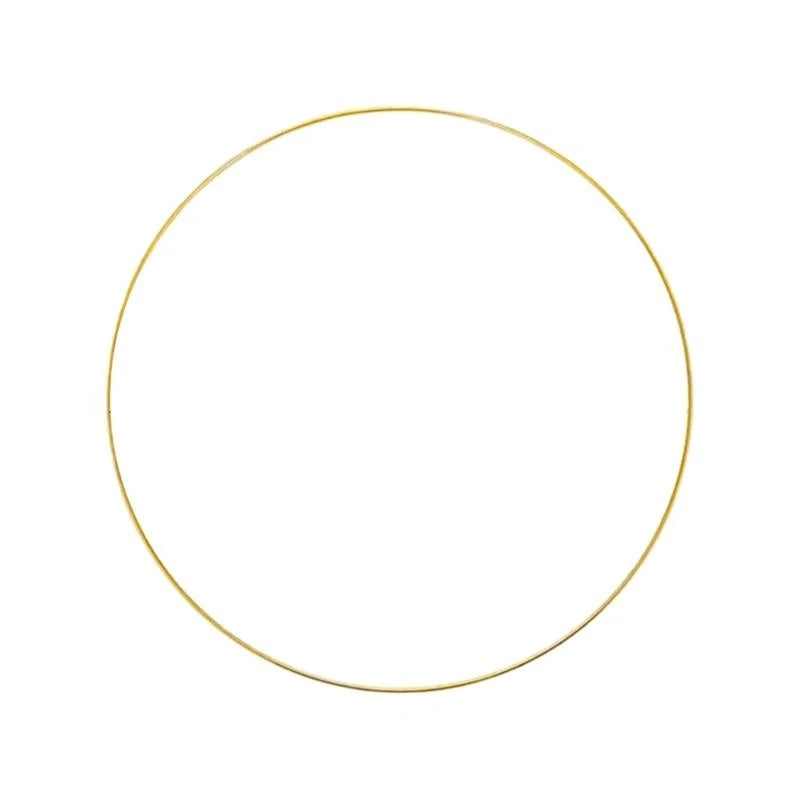 Metal Floral Wreath Hoop