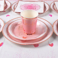 Bachelorette Party pink Bride To Be Party Disposable Tableware Plates Napkins Bridal Shower Gift Wedding Decoration hen party