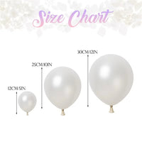 50/100Pcs Pearl White Balloons for Wedding 5/10/12inch Pearlized White Latex Ballon Engagement Wedding Decor