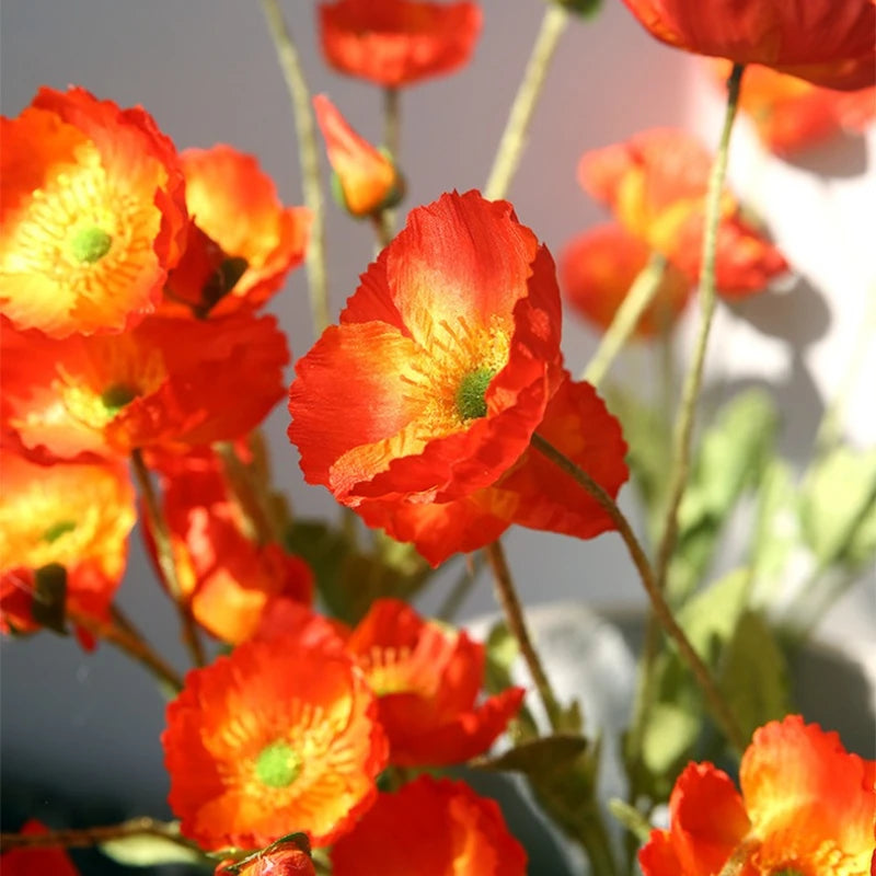 24in Velvet Poppy Artificial Flower