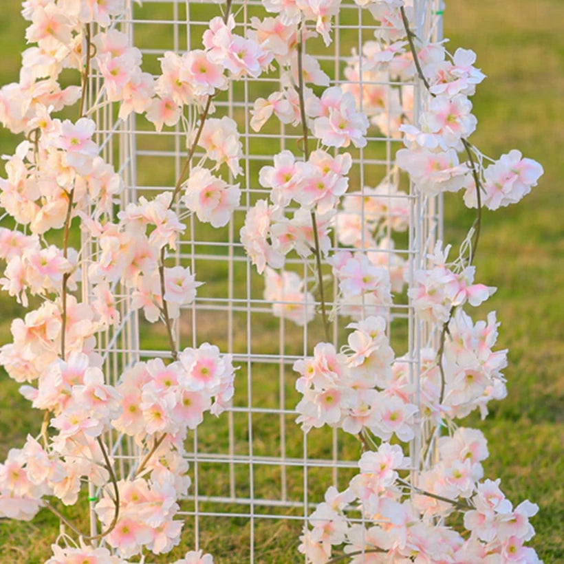 Silk Sakura Blossom Garland Wall Decor Vine