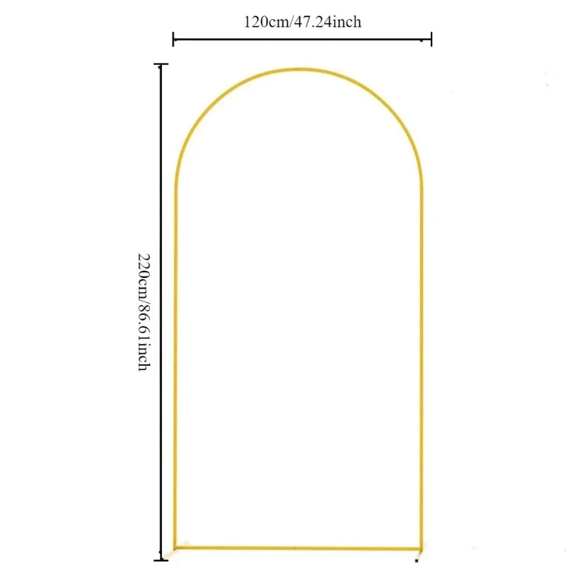 Gold Wedding Arch Stand Event Backdrop Frame