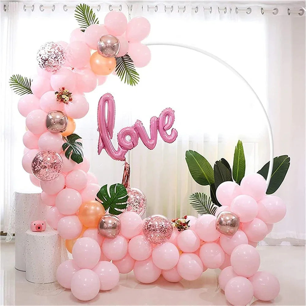 Wedding Iron Ring Arch Backdrop Decoration Stand