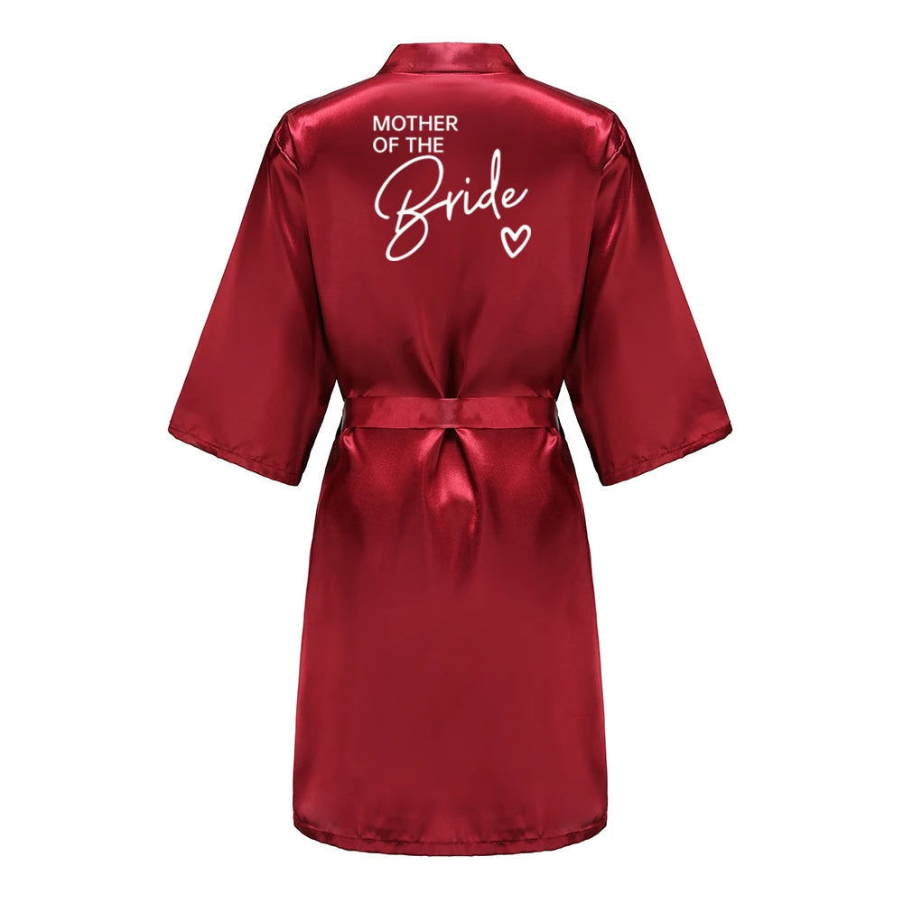 Kimono Satin Robes for the Wedding Party