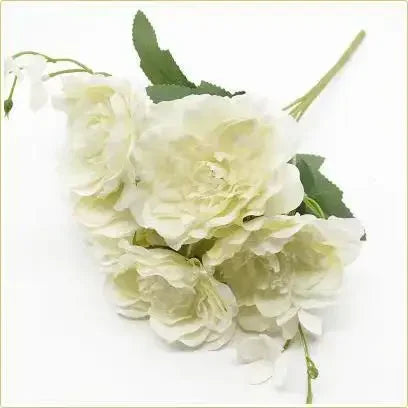 5 big flower heads beautiful peony flower silk flower high quality art