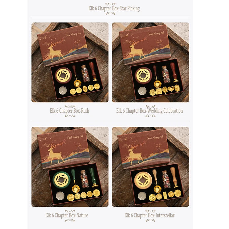 Vintage Wax Seal Stamp Kit With Sealing Wax