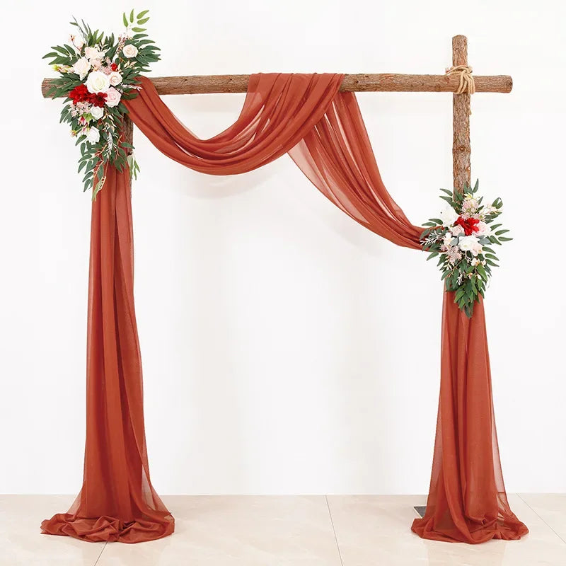 Sheer Chiffon Wedding Arch Draping Backdrop Fabric