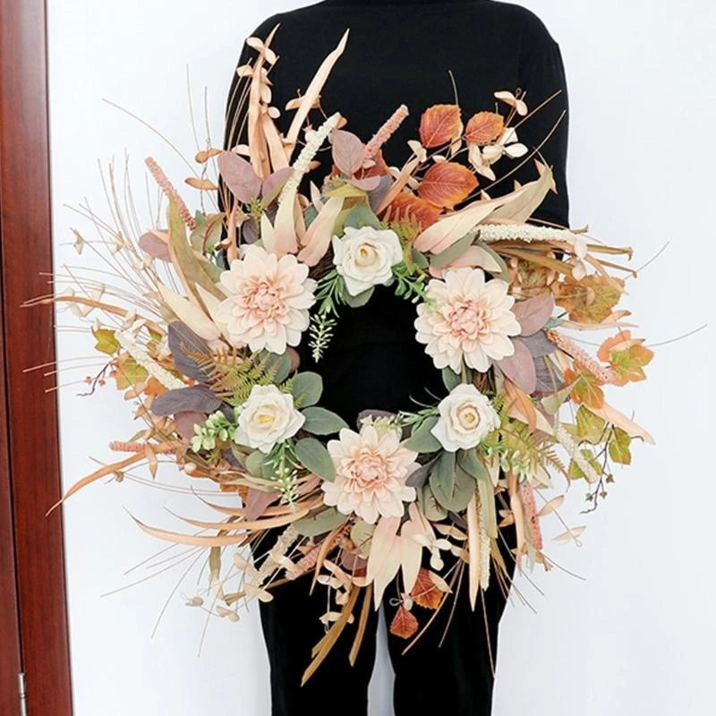Decorative Boho Flower Wreath Garland