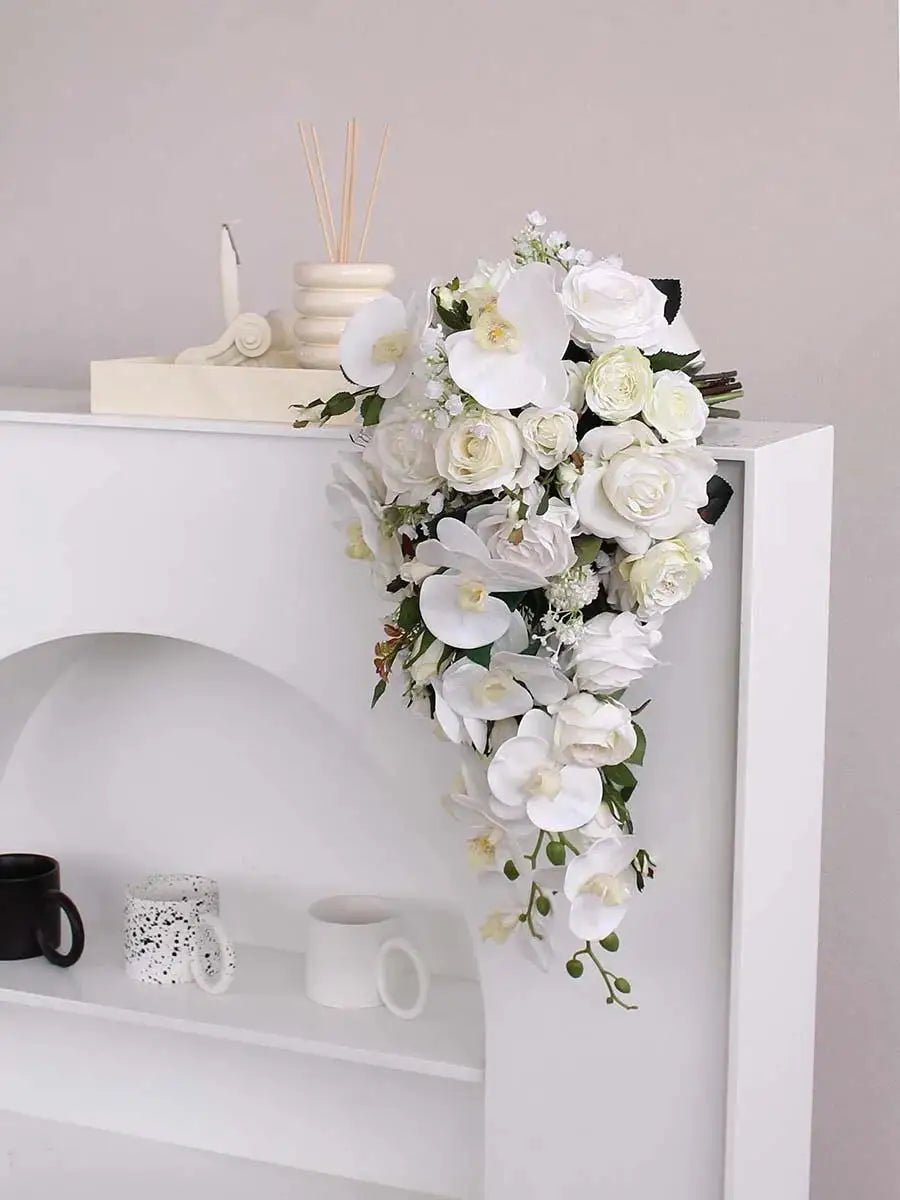 Cascading Silk Bridal Bouquet