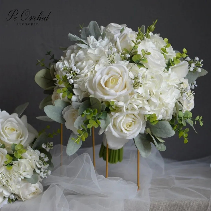 Rustic Ivory Bridal Bouquet