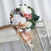 Elegant Cascading Rose Bouquet Bridal Floral Arrangement