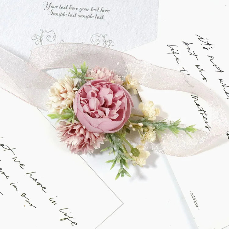 Pink Groom Wedding Boutonniere