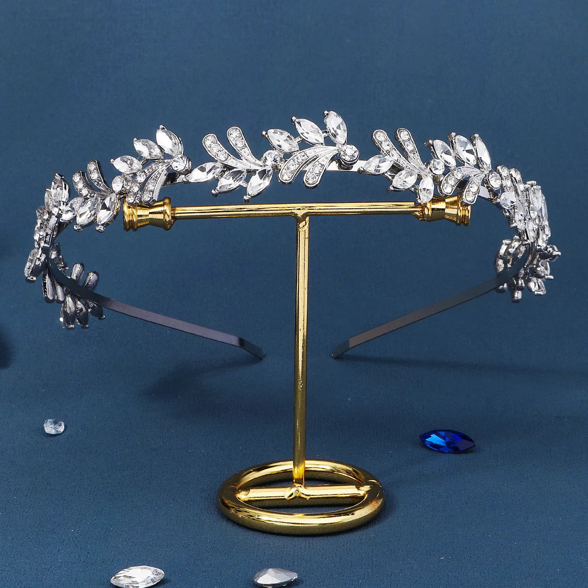 Silver Rhinestone Bridal Headband