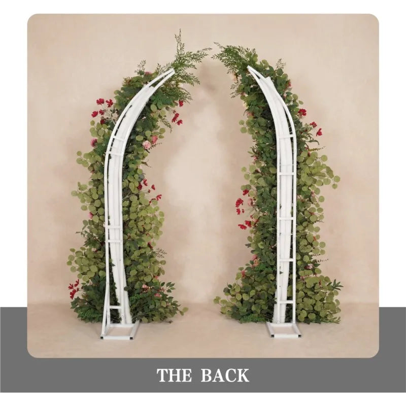Romantic Rose & Eucalyptus Wedding Arch Floral Arrangement