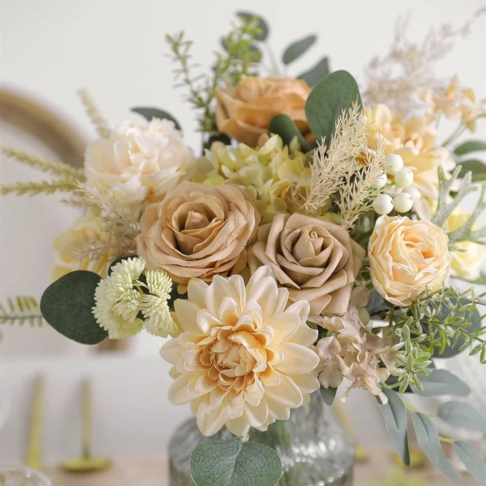 Neutral Toned Floral Arrangement Set