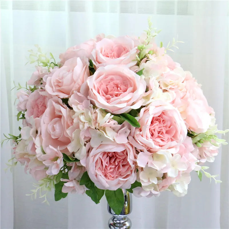 Silk Floral Ball Centerpieces — 35cm, 45cm & 50cm, Multiple Colors and Designs