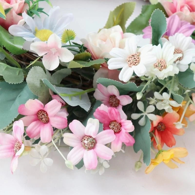 Pastel Springtime Front Door Wreath