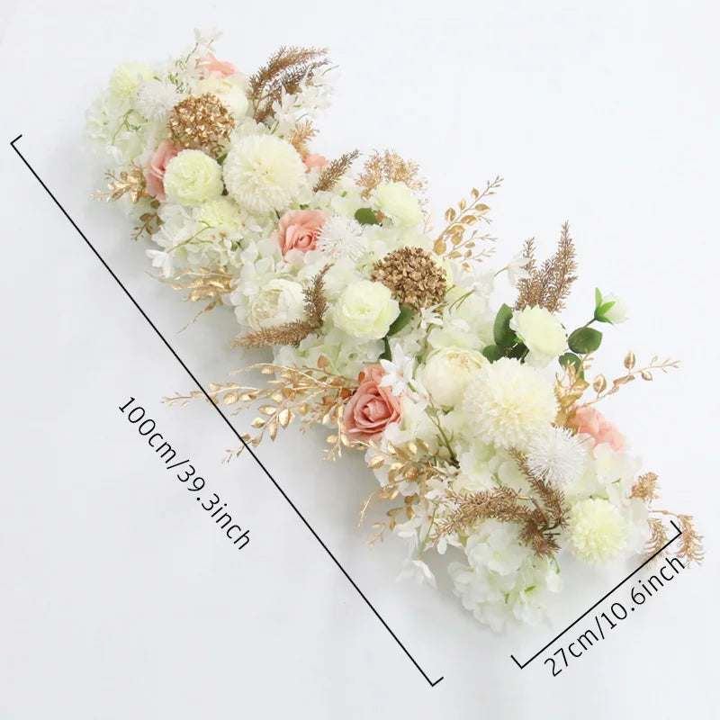 Boho Rose & Hydrangea Wedding Floral Arrangement – 4 Colors