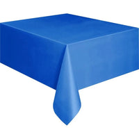 Plastic Table Cloth 54" x 72", Disposable Tablecloths Rectangle Table Cover, Plastic Table Cloths for Parties