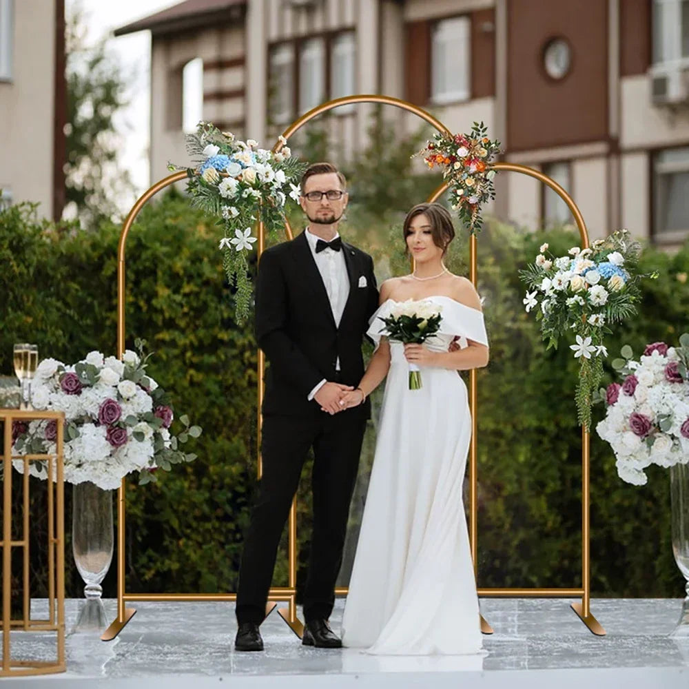 Aluminum Arch Backdrop Stand Arche  metal For Wedding Decoration Arch Wedding Backdrop
