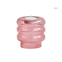 Pink Wedding Table Centerpieces Candle Holder Wedding Decoration Flower Vase Home Decoration Accessories Vases Room Decor