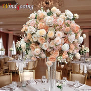 Champagne Floral Ball Wedding Centerpiece Decor