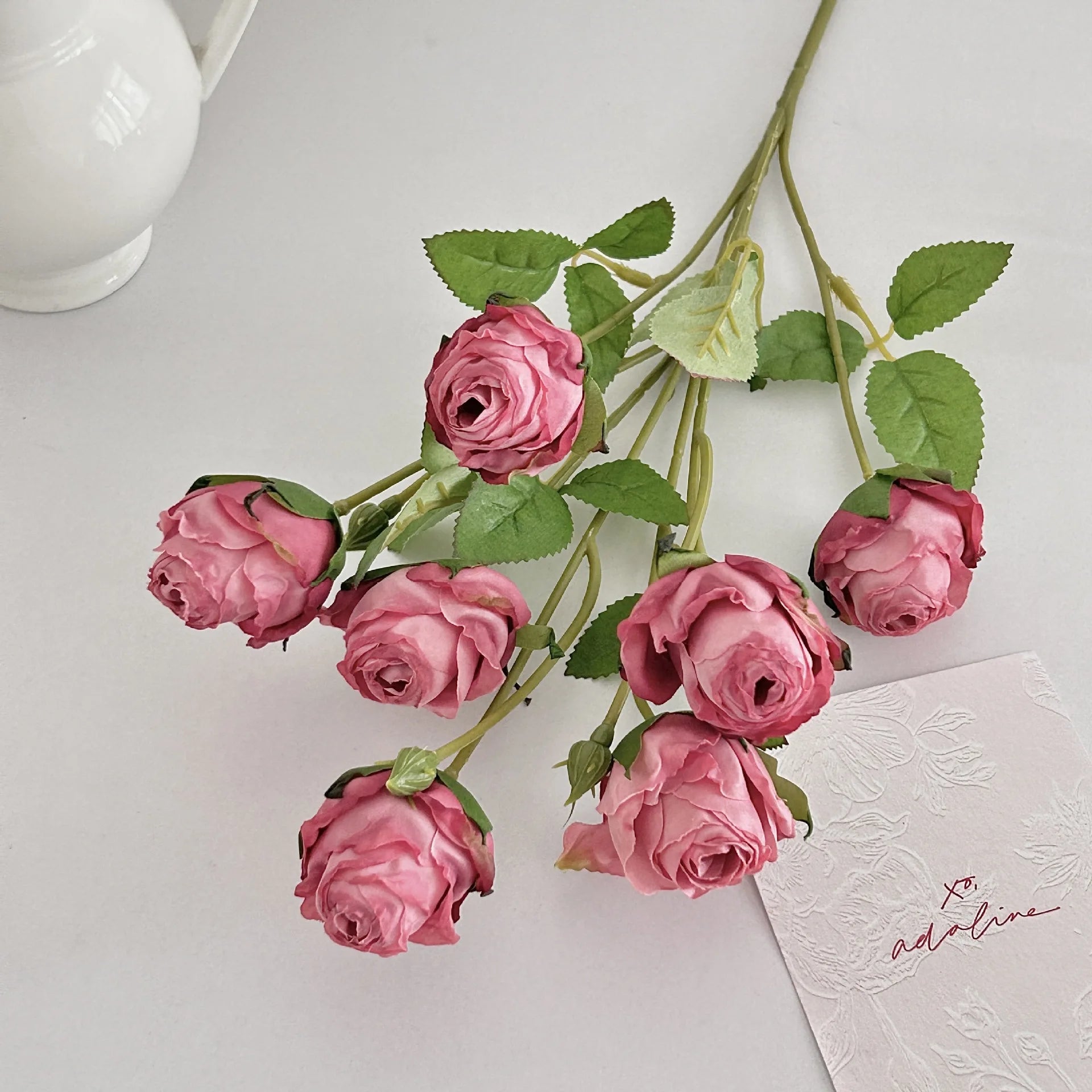 Vintage Silk Rose Wedding Bouquet