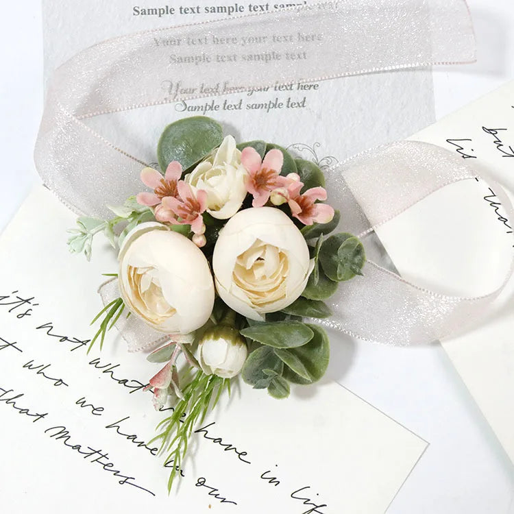 Pink Groom Wedding Boutonniere