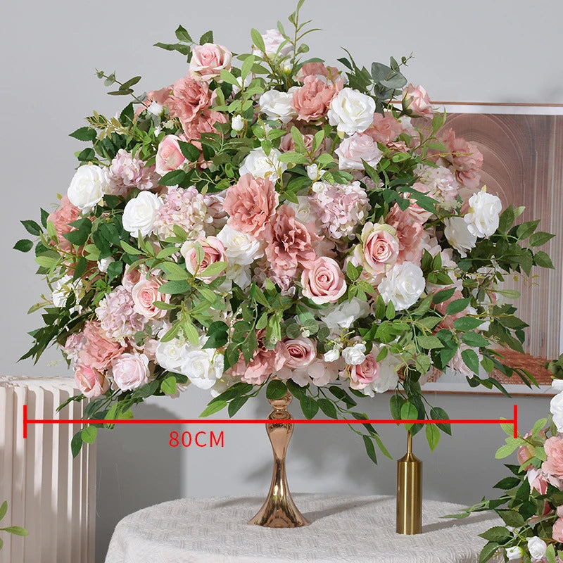 Deep Pink and White Floral Wedding Centerpiece Set