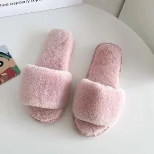 Personalized Fluffy Slippers For the Wedding Party